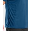 G Gradual Men’s Workout Shirts Quick Dry Athletic Running T-Shirts Lightweight Moisture Wicking Short Sleeve Sports Gym Tops(Dark Grey Blue)
