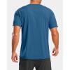 G Gradual Men’s Workout Shirts Quick Dry Athletic Running T-Shirts Lightweight Moisture Wicking Short Sleeve Sports Gym Tops(Dark Grey Blue)