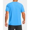 G Gradual Men’s Workout Shirts Quick Dry Athletic Running T-Shirts Lightweight Moisture Wicking Short Sleeve Sports Gym Tops(Sky Blue Heather)