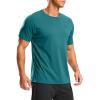 G Gradual Men’s Workout Shirts Quick Dry Athletic Running T-Shirts Lightweight Moisture Wicking Short Sleeve Sports Gym Tops(Teal)