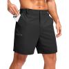 G Gradual Men’s Casual Shorts 7″/ 9″/ 5″ Lightweight 4 Pockets Stretch Quick-Dry Summer Shorts for Golf Work Hiking Trips(Black)