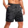 G Gradual Men’s Casual Shorts 7″/ 9″/ 5″ Lightweight 4 Pockets Stretch Quick-Dry Summer Shorts for Golf Work Hiking Trips(Black Camo)