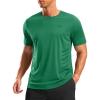G Gradual Men’s Workout Shirts Quick Dry Athletic Running T-Shirts Lightweight Moisture Wicking Short Sleeve Sports Gym Tops(Green)
