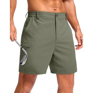G Gradual Men’s Casual Shorts 7″/ 9″/ 5″ Lightweight 4 Pockets Stretch Quick-Dry Summer Shorts for Golf Work Hiking Trips(Grey Sage)
