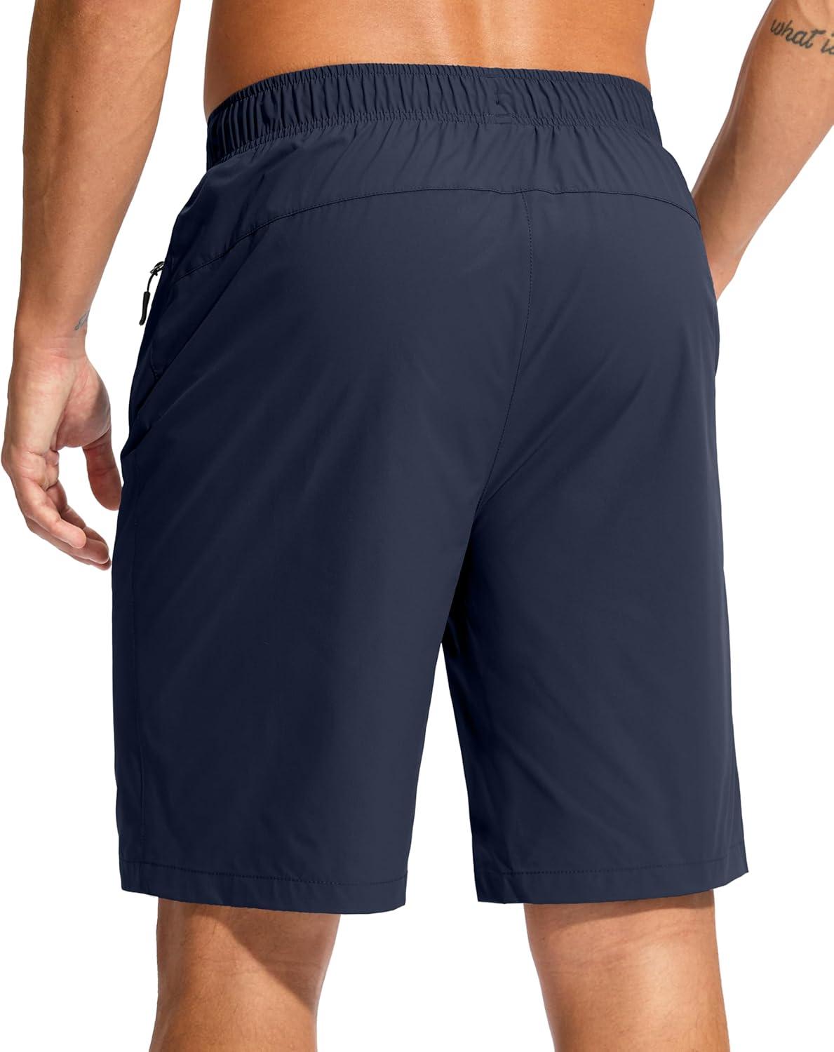 imageG Gradual Mens Swim Trunks 9 Quick Dry Swimming Board Shorts with Zipper Pockets Swimwear Bathing Suit for Men No LinerNavy
