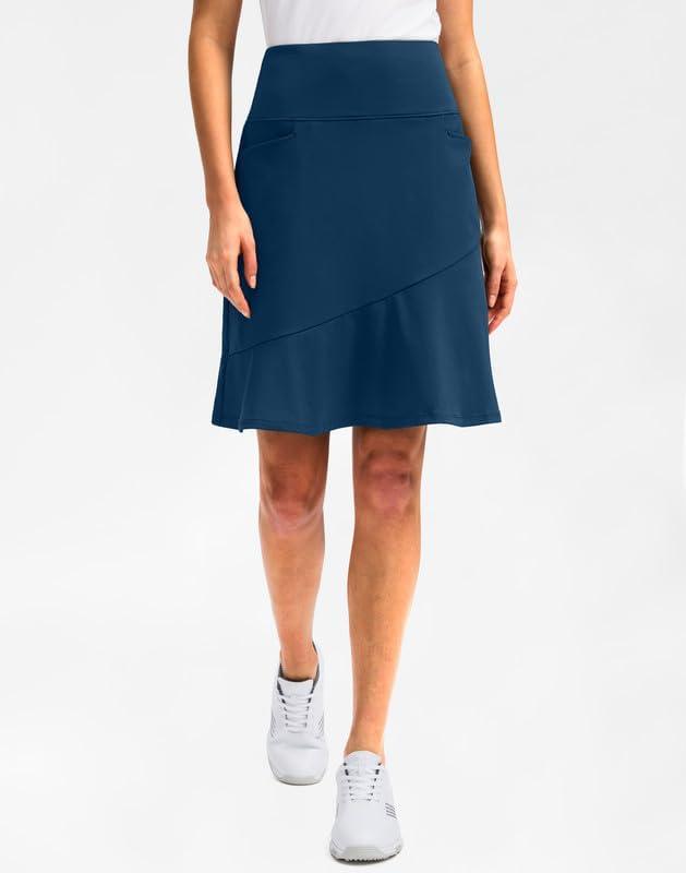imageG Gradual Skorts Skirts for Women with 5 Pockets 20 Knee Length Golf Skirt Modest Long Tennis Athletic Skirts for WomenBlue