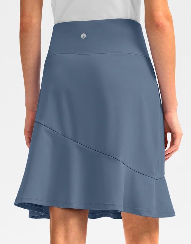 imageG Gradual Skorts Skirts for Women with 5 Pockets 20 Knee Length Golf Skirt Modest Long Tennis Athletic Skirts for WomenDusty Blue