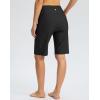 G GRADUAL Women’s 11″ Long Swim Board Shorts High Waisted Knee Length Beach Swimming Shorts for Women with Pockets Liner(Black)