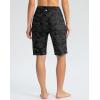 G GRADUAL Women’s 11″ Long Swim Board Shorts High Waisted Knee Length Beach Swimming Shorts for Women with Pockets Liner(Grey Camo)