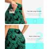 G GRADUAL Women’s 11″ Long Swim Board Shorts High Waisted Knee Length Beach Swimming Shorts for Women with Pockets Liner(Leaf)