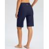 G GRADUAL Women’s 11″ Long Swim Board Shorts High Waisted Knee Length Beach Swimming Shorts for Women with Pockets Liner(Navy)