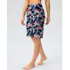 G GRADUAL Women’s 11″ Long Swim Board Shorts High Waisted Knee Length Beach Swimming Shorts for Women with Pockets Liner(Navy Flower)