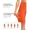 G GRADUAL Women’s 11″ Long Swim Board Shorts High Waisted Knee Length Beach Swimming Shorts for Women with Pockets Liner(Orange)
