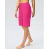 G GRADUAL Women’s 11″ Long Swim Board Shorts High Waisted Knee Length Beach Swimming Shorts for Women with Pockets Liner(Rosy)