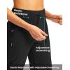 G GRADUAL Women’s Capri Pants with 3 Zipper Pockets Lightweight Quick Dry Hiking Travel Capris Pants for Women Casual Summer(Black)