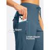 G GRADUAL Women’s Capri Pants with 3 Zipper Pockets Lightweight Quick Dry Hiking Travel Capris Pants for Women Casual Summer(Dark Blue)