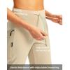 G GRADUAL Women’s Capri Pants with 3 Zipper Pockets Lightweight Quick Dry Hiking Travel Capris Pants for Women Casual Summer(Khaki)