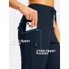 G GRADUAL Women’s Capri Pants with 3 Zipper Pockets Lightweight Quick Dry Hiking Travel Capris Pants for Women Casual Summer(Navy)