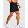 G Gradual Men’s Running Athletic Shorts with Zipper Pocket 5″/ 7″ Lightweight Quick Dry Gym Workout Shorts for Tennis Active(Black)