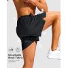 G Gradual Men’s Running Athletic Shorts with Zipper Pocket 5″/ 7″ Lightweight Quick Dry Gym Workout Shorts for Tennis Active(Dark Grey)