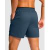 G Gradual Men’s Running Athletic Shorts with Zipper Pocket 5″/ 7″ Lightweight Quick Dry Gym Workout Shorts for Tennis Active(Dusty Blue)