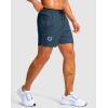 G Gradual Men’s Running Athletic Shorts with Zipper Pocket 5″/ 7″ Lightweight Quick Dry Gym Workout Shorts for Tennis Active(Dusty Blue)