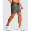 G Gradual Men’s Running Athletic Shorts with Zipper Pocket 5″/ 7″ Lightweight Quick Dry Gym Workout Shorts for Tennis Active(Grey)