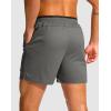 G Gradual Men’s Running Athletic Shorts with Zipper Pocket 5″/ 7″ Lightweight Quick Dry Gym Workout Shorts for Tennis Active(Grey)