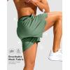 G Gradual Men’s Running Athletic Shorts with Zipper Pocket 5″/ 7″ Lightweight Quick Dry Gym Workout Shorts for Tennis Active(Jasmine Green)