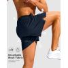 G Gradual Men’s Running Athletic Shorts with Zipper Pocket 5″/ 7″ Lightweight Quick Dry Gym Workout Shorts for Tennis Active(Navy)