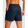 G Gradual Men’s Running Athletic Shorts with Zipper Pocket 5″/ 7″ Lightweight Quick Dry Gym Workout Shorts for Tennis Active(Navy)