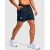 G Gradual Men’s Running Athletic Shorts with Zipper Pocket 5″/ 7″ Lightweight Quick Dry Gym Workout Shorts for Tennis Active(Navy)