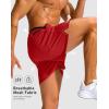 G Gradual Men’s Running Athletic Shorts with Zipper Pocket 5″/ 7″ Lightweight Quick Dry Gym Workout Shorts for Tennis Active(Red)