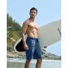 G Gradual Men’s Swim Trunks 9″ Quick Dry Swimming Board Shorts with Zipper Pockets Swimwear Bathing Suit for Men No Liner(Blue)