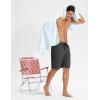G Gradual Men’s Swim Trunks 9″ Quick Dry Swimming Board Shorts with Zipper Pockets Swimwear Bathing Suit for Men No Liner(Dark Grey)