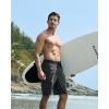 G Gradual Men’s Swim Trunks 9″ Quick Dry Swimming Board Shorts with Zipper Pockets Swimwear Bathing Suit for Men No Liner(Dark Grey)