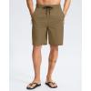 G Gradual Men’s Swim Trunks 9″ Quick Dry Swimming Board Shorts with Zipper Pockets Swimwear Bathing Suit for Men No Liner(Dark Khaki)