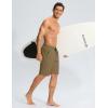 G Gradual Men’s Swim Trunks 9″ Quick Dry Swimming Board Shorts with Zipper Pockets Swimwear Bathing Suit for Men No Liner(Dark Khaki)