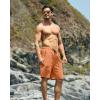 G Gradual Men’s Swim Trunks 9″ Quick Dry Swimming Board Shorts with Zipper Pockets Swimwear Bathing Suit for Men No Liner(Dusty Orange)
