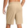 G Gradual Men’s Swim Trunks 9″ Quick Dry Swimming Board Shorts with Zipper Pockets Swimwear Bathing Suit for Men No Liner(Khaki)