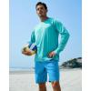 G Gradual Men’s Swim Trunks 9″ Quick Dry Swimming Board Shorts with Zipper Pockets Swimwear Bathing Suit for Men No Liner(Lake Blue)