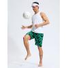 G Gradual Men’s Swim Trunks 9″ Quick Dry Swimming Board Shorts with Zipper Pockets Swimwear Bathing Suit for Men No Liner(Leaf)