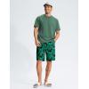 G Gradual Men’s Swim Trunks 9″ Quick Dry Swimming Board Shorts with Zipper Pockets Swimwear Bathing Suit for Men No Liner(Leaf)