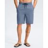 G Gradual Men’s Swim Trunks 9″ Quick Dry Swimming Board Shorts with Zipper Pockets Swimwear Bathing Suit for Men No Liner(Light Blue)
