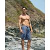 G Gradual Men’s Swim Trunks 9″ Quick Dry Swimming Board Shorts with Zipper Pockets Swimwear Bathing Suit for Men No Liner(Light Blue)