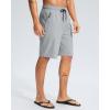 G Gradual Men’s Swim Trunks 9″ Quick Dry Swimming Board Shorts with Zipper Pockets Swimwear Bathing Suit for Men No Liner(Light Grey)