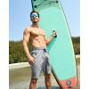 G Gradual Men’s Swim Trunks 9″ Quick Dry Swimming Board Shorts with Zipper Pockets Swimwear Bathing Suit for Men No Liner(Light Grey)