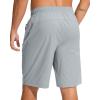 G Gradual Men’s Swim Trunks 9″ Quick Dry Swimming Board Shorts with Zipper Pockets Swimwear Bathing Suit for Men No Liner(Light Grey)
