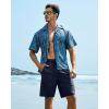 G Gradual Men’s Swim Trunks 9″ Quick Dry Swimming Board Shorts with Zipper Pockets Swimwear Bathing Suit for Men No Liner(Navy)