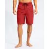 G Gradual Men’s Swim Trunks 9″ Quick Dry Swimming Board Shorts with Zipper Pockets Swimwear Bathing Suit for Men No Liner(Red)